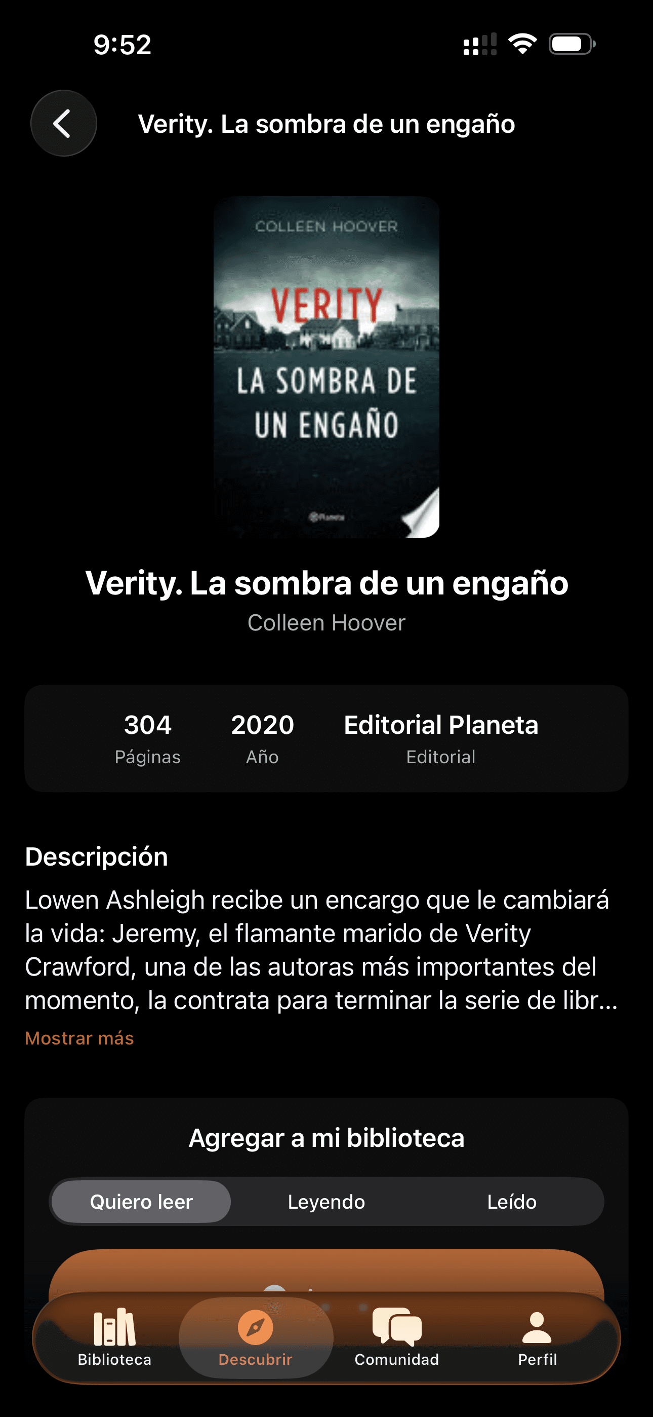Detalle de libro
